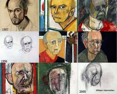 William Utermohlen, Alzheimer Teşhisinden Sonra Otoportre Çizimleri, Loyola University Museum of Art